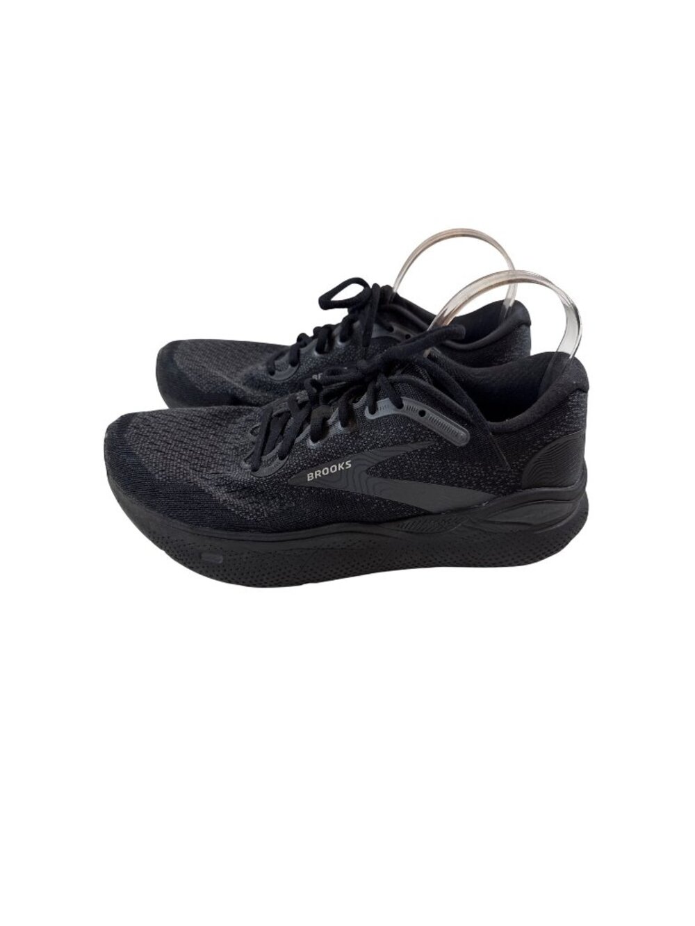 Brooks Mens 9 Black Ghost Max Running Shoes Lightweight Athletic Sneakers